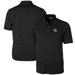 Men's Cutter & Buck Black San Francisco 49ers Helmet Advantage Space Dye Tri-Blend Polo