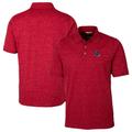 Men's Cutter & Buck Red Houston Texans Helmet Advantage Space Dye Tri-Blend Polo