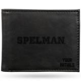 Black Spelman College Jaguars Personalized Billfold Wallet