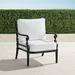 Carlisle Lounge Chair with Cushions in Onyx Finish - Boucle Air Blue, Quick Dry - Frontgate