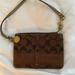 Coach Bags | Coach Small Signature Wristlet | Color: Brown | Size: Os