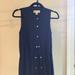 Michael Kors Dresses | Michael Kors Navy Button Down Chiffon Long Dress | Color: Blue/Gold | Size: S