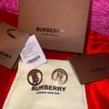 Burberry Jewelry | Burberry Gold 'Tb' Earrings | Color: Gold/Silver | Size: Os