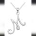 Giani Bernini Jewelry | Giani Bernini Capital 'M' Initial Pendant In Sterling Silver | Color: Silver | Size: Os