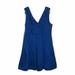 J. Crew Dresses | J Crew Blue Sateen V Neck Cocktail Dress 14 C4037 | Color: Blue | Size: 14