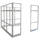 8' x 8' x 7'H Clear Glass Modular Office - Add-On Cubicle