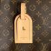 Louis Vuitton Accessories | 100% Authentic Louis Vuitton Luggage Tag With Year Of The Dog Hot Stamp | Color: Cream | Size: Os