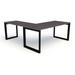 Compel Pivit Steel Frame L-Shape Desk Wood/Metal in Black | 30 H x 72 W x 72 D in | Wayfair PIV-OF-LDSK-7224-GA-BLK