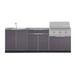 NewAge Products Outdoor Kitchen Aluminum 5 Piece Cabinet Set w/ 33 in. Liquid Propane Gas Performance Grill Stainless Steel in Gray | Wayfair 71072