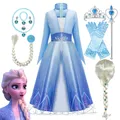 Disney Frozen Princess fur s pour filles Elsa 2 Costume Cosplay pour enfants Barrage Robe pour
