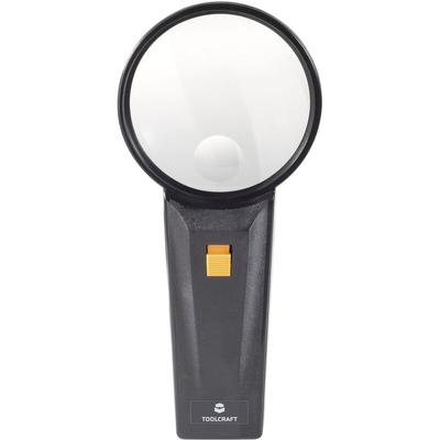 Toolcraft - 821031 821031 Handlupe mit LED-Beleuchtung Vergrößerungsfaktor: 2 x, 4 x Linsengröße: Image