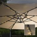 Design In - Parasol avec guirlande - Parasol déporté Parasol de Jardin lumineuse à led 130 cm