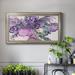 Ivy Bronx Lavender Floral Splendor II - Single Picture Frame Print on Canvas Canvas, Solid Wood in Gray | 21 H x 37 W x 2.5 D in | Wayfair