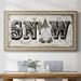 The Holiday Aisle® Winter Wonderland Friends Snow - Single Picture Frame Print on Canvas Canvas, Solid Wood in Gray | 21 H x 37 W x 0.8 D in | Wayfair