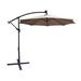 Arlmont & Co. Capelletti 10' Lighted Cantilever Umbrella Metal in Brown | 102 H x 120 W x 120 D in | Wayfair BD0164F656004A1BA763F1B880CF944D