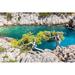 Millwood Pines Ravenscroft Calanques Near Marseille - Print Metal in Blue | 32 H x 48 W x 1.25 D in | Wayfair 87DD0F24200642E9A4C28E8BF38D3541