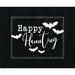 The Holiday Aisle® Frayne Happy Haunting I - Wrapped Canvas Print Canvas in Black/White | 8 H x 12 W x 1.25 D in | Wayfair