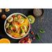 Ebern Designs Ceridwyn Healthy Fruit Salad - Wrapped Canvas Photograph Canvas in Black | 20 H x 30 W x 1.25 D in | Wayfair