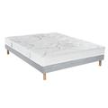 Ensemble Matelas Sommier Tradition Graphic et Pieds 130x200