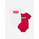 Levi's Kids Wear Baby Boys 2 Piece Bodysuit Gift Set Size 0 - 6 Mths