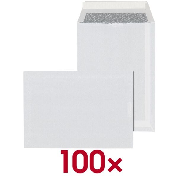 ÖKI 500 Versandtaschen DIN C5 ohne Fenster weiß, 24x27.5 cm