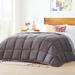 All Seasons Plush Light/Dark Grey Reversible Polyester Down Alternative Comforter