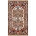 Geometric Heriz Serapi Indian Accent Rug Hand-Knotted Wool Carpet - 2'0"x 4'0"