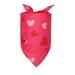 Sublimation Dog Collar Blank Valentine s Day Dog Bandanas Triangle Bandana Triangle Bibs Scarf Reversible Bandana Adjustable Neckerchief Scarf For Dogs Cats Thin Dog Collars for Medium Dogs