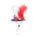 Chihuahua compatible with Motorcycle Independence Day Hat Party Dressing Supplies Top Hat Bow Hat Colorful Jewelry For Dogs Cats 4th Of July Hair Accessories Birthday Dog Clothes