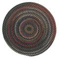 Colonial Mills Wayland Rustic Farmhouse Braided Multicolor Round Rug Navy 5X5 5 Round