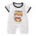 Rovga Boys Bodysuits Children Cartoon Romper Short Sleeve Cute Animals Jumpsuit Outfits Clothes Kids Toddler Clothes