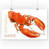 Portland Maine Lobster Watercolor