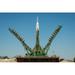 36x24in Soyuz TMA-09M spacecraft at the Baikonur Cosmodrome launch pad (4) ã€�Photo Paperã€‘