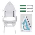 Wall Mounted Iron Rack Universal Ironing Board Hanger Household Electric Iron Holder Heat-resistant Hanging Accessories for Laundry Rooms Home Hotel Offices Storage