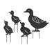 Etereauty Garden Animal Decorations Stake Decorative Lawn Stake Autumn Stakes Pick Stakes Patio Family Sculpture Figurines