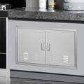 Miumaeov BBQ Island Door Outdoor Kitchen Doors Stainless Steel Flush Mount Outdoor Kitchen Doors for BBQ Island Grilling Station