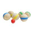 7x Bocce Balls set sports Playground Balls Playground Equipment Wood Parent Child Interaction Funny Sturdy Outdoor Balls for Gym Lawn Kids