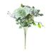 Farfi 1 Bouquet Artificial Flower Wear-resistant No Withering Realistic Vivid Peony Artificial Plant for Party (Green)
