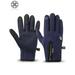 Luxtrada Winter Outdoor Windproof Cycling Glove Waterproof Touchscreen Gloves for Smart Phone Unisex Zipper Winter Thermal Gloves for Skiing Driving Cycling