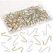 120Pcs Christmas Ornament Hooks Christmas S-Shaped Hooks for Ornaments Metal Wire Hooks with Storage Box Ornament Hangers for Xmas Tree Festival Decoration (Gold and Silver)