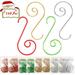 Christmas Ornament Hooks 160 Pcs Christmas Tree Ornament Hangers Hooks for Christmas Tree Decorations Mix Colors