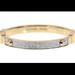 Michael Kors Jewelry | Michael Kors Gold Tone Pavel Encrusted Crystal Hinge Bangle | Color: Gold | Size: Os