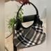 Burberry Bags | Burberry Check Shoulder Purse Handdbag | Color: Black/Gray | Size: Os