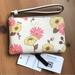 Coach Bags | Coach Corner Zip Wristlet With Floral Cluster Print Gold/Chalk Multi | Color: Pink/White | Size: Os