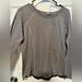 Lululemon Athletica Tops | Lululemon Grey Long Sleeve Running Shirt Size 8 | Color: Gray | Size: 8