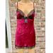 Victoria's Secret Intimates & Sleepwear | Burgundy & Black Victorias Secret Goth Lingerie Slip Dress | Color: Black/Red | Size: S