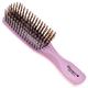 Giorgio Gio2 Pink 6.25 inch Gentle Touch Detangler Hair Brush for Men Women and Kids. Soft Bristles for Sensitive Scalp. Wet and Dry for all Hair Types. Scalp Massager Brush Stimulate Hair Growth