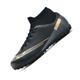 Puvvtyi Men Football Boots Astro Turf Trainers High-Top Soccer Shoes Big Boys Girls Trainers,Black,10.5 UK