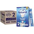 Aptamil 2 Follow On Baby Milk Formula Pre-Measured Tabs, 6-12 Months, 120 Tabs (Pack of 4) - 1 tab = 1 scoop (24g)