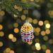 Northlight Seasonal 3.25" Golden Yellow Red & White French Fries Glass Christmas Ornament Glass | 3.75 H x 1.38 W x 2.29 D in | Wayfair